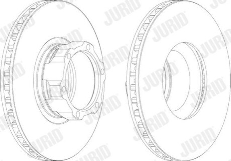 Гальмівний диск Jurid 567762J