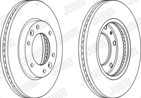 Гальмівний диск Jurid 563006JC