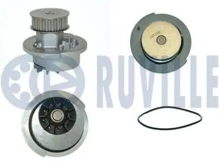 Фото 1 - opel помпа воды astra f/g, corsa a/b, kadett e, vectra a/b, daewoo lanos, nexia RUVILLE 56437P OPEL Помпа воды Astra F/G, Corsa A/B, Kadett E, Vectra A/B, Daewoo Lanos, Nexia RUVILLE 56437P (фото 1)