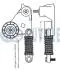 FORD Натяжний пристрій Mondeo,Transit 2,0/2,2 TDCi RUVILLE 541263 (фото 2)