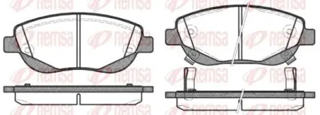 TOYOTA Гальм. колодки передн. AVENSIS (T27) 2.2 D-4D (ADT271, ADT271R) 08-18 REMSA 1448.02