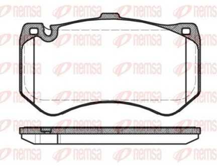 DB Гальм колодки передн. E-CLASS T-Model (S212) E 63 AMG (212.277) 09-11 REMSA 1455.00