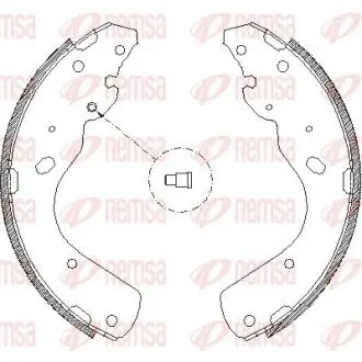 FORD гальм колодки задн. RANGER 2.5 TD 02-06, MAZDA B-SERIE 2.5 D 02-06 REMSA 4175.00