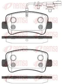 NISSAN гальмівні колодки задн. NV400 (X62, X62B) dCi 100 11-16 REMSA 1439.11