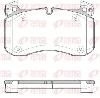 DB Гальм. колодки передн. GLE (V167) GLE 300 d 4-matic 18-23 REMSA 1840.00