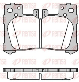 LEXUS Гальмівні колодки задн. LS (_F5_) 350 (GSF50) 17- REMSA 1791.00