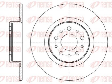 FIAT диск гальмівний задн. Alfa Romeo 156 REMSA 6968.00