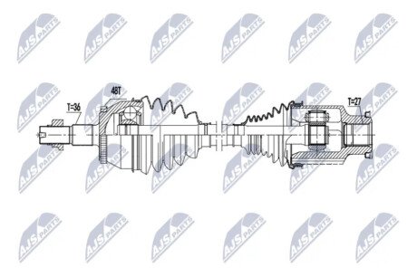 DRIVESHAFT NTY NPW-DW-065