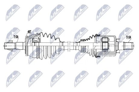 DRIVESHAFT NTY NPW-DW-063