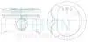 Поршни 79mm +0.25mm (к-кт на мотор) 4ZZ-FE Toyota Corolla TEIKIN 46342025 (фото 1)