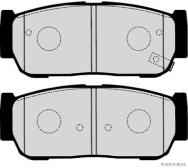 Колодки гальмівні дискові задні KIA SORENTO, SSANGYONG (Jakoparts) HERTH+BUSS / JAKOPARTS J3610403