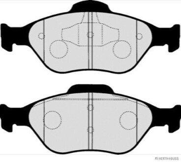 Колодки гальмівні дискові передні MAZDA 2, FORD (Jakoparts) HERTH+BUSS / JAKOPARTS J3603063