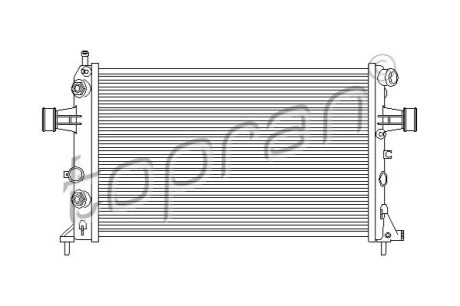 Радіатор, охолодження двигуна TOPRAN / HANS PRIES 206972