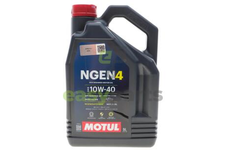 Олива 10W40 NGEN 4 (5L) (MB 229.3/RN0710/RN0700/PSA B71 2300/VW 501 01/VW505 00) (113059) MOTUL 387806