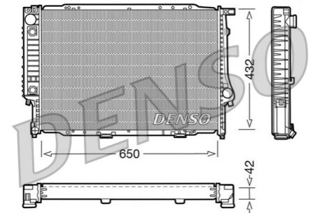 Радіатор, охолодження двигуна DENSO DRM05054 (фото 1)