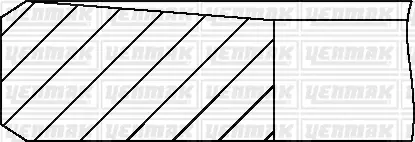 Комплект поршневих кілець (на 1 поршень) (STD / 85,00) CITROEN, OPEL, FIAT Yenmak 91-09962-000