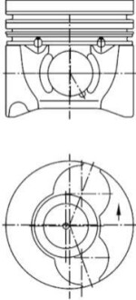 Поршень PEUGEOT 85,40 KOLBENSCHMIDT 40405610 (фото 1)