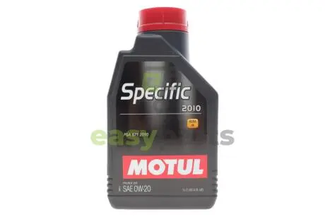 Олива 0W20 Specific 2010 (1L) (ACEA C5) (API SP) PSA B71 2010 (112767) MOTUL 867611