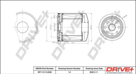 Drive+ Фільтр палива (аналог WF8172) DR!VE+ DP1110.13.0250