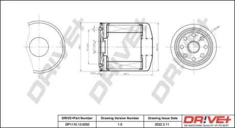 Drive+ Фільтр палива (аналог WF8172) DR!VE+ DP1110.13.0250