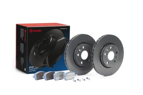 TARCZA HAMULCOWA 280X4 + KLOCKI (P 68 033E) RENAULT KANGOO EXPRESS (FW0/1_) 02/08-> EVKIT SZT BREMBO KT08032