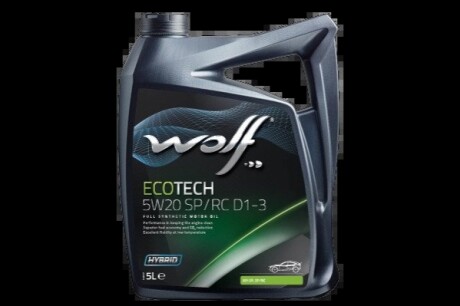 ECOTECH 5W20 SP/RC D1-3 5Lx4 Wolf 1050526