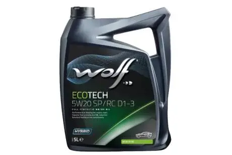 Фото ecotech 5w20 sp/rc d1-3 5lx4 Wolf 1050526 ECOTECH 5W20 SP/RC D1-3 5Lx4 Wolf 1050526