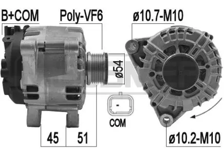 ALTERNATOR SZT ERA 209196A