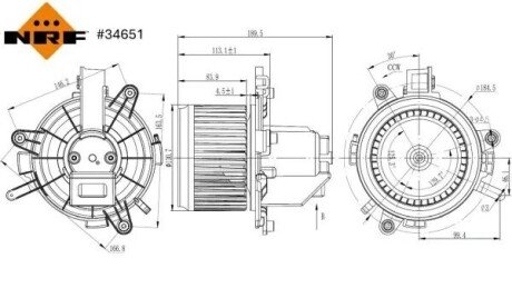 Вентилятор салона NRF 34651