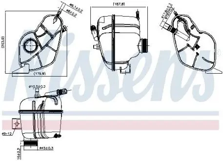 Zbiornik wyrównawczy NISSAN QASHQAI 14- RENAULT KADJAR 15- NISSENS 996408