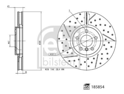 Автозапчасть FEBI BILSTEIN 185854