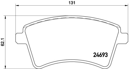 Klocki ham. RENAULT KANGOO Express (FW0/1_) 02/08-> BREMBO P68044E