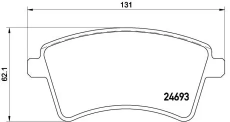 Klocki ham. RENAULT KANGOO Express (FW0/1_) 02/08-> BREMBO P68044E