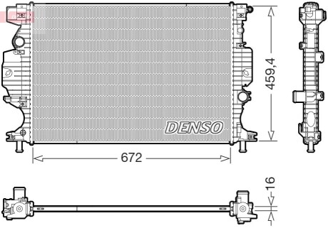 CHŁODNICA SILNIKA DENSO DRM10121