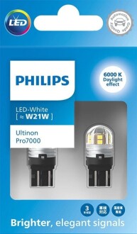 ZAROWKA LED 12V W21W ULTINON PRO7000SI PHILIPS 11065CU70X2