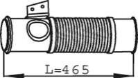 Труба вихлопного газу Dinex 68091