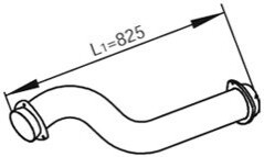 Труба вихлопного газу Dinex 82165