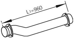 Труба вихлопного газу Dinex 82164