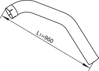 Труба вихлопного газу Dinex 49237