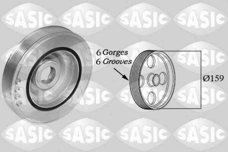 CRANKSHAFT PULLEY SASIC 2150080