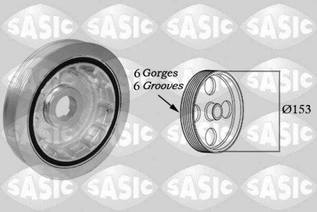 CRANKSHAFT PULLEY SASIC 2150072