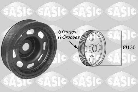 CRANKSHAFT PULLEY SASIC 2150075