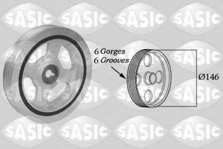 CRANKSHAFT PULLEY SASIC 2150079