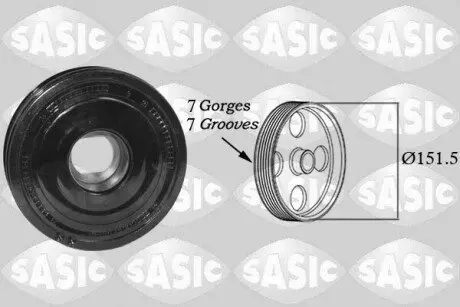 CRANKSHAFT PULLEY SASIC 2150052