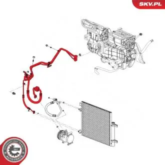 PRZEWÓD KLIMATYZACJI CHEVROLET SKV GERMANY 43SKV590