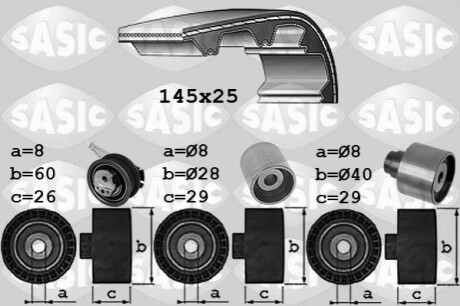 Комплект ГРМ VW T6 2.0TDI, 15-, 62/75/84/110kw, CXGA/CAAB/CXGB/CXHB/CXFA/CXHA/CAAA/CXGA SASIC 1756087