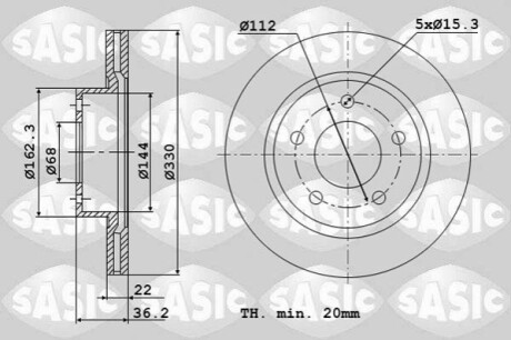 Audi A4 III (2010-2015) A4 IV (-2016) A5 A6 IV A7 A8 SASIC 6106187 (фото 1)