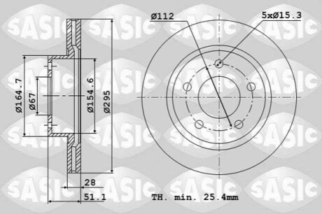 Mercedes Classe A, B, CLA et GLA SASIC 6106301