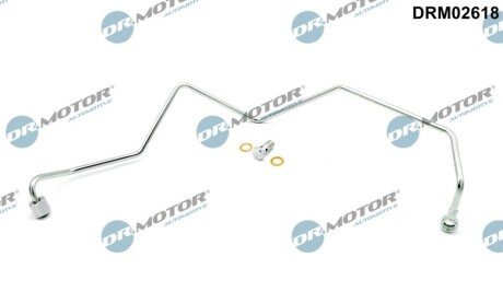 Трубка турбокомпрессора ДВЗ (чорний метал) DR MOTOR DRM02618