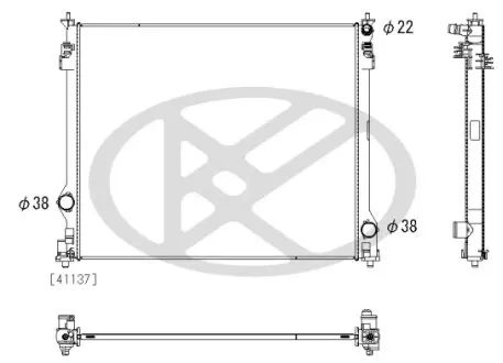 Radiator KOYORAD PL013835R
